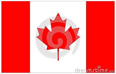 Canada flag Vector Illustration