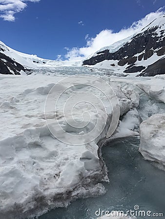 Canada Glacier Stock Photo
