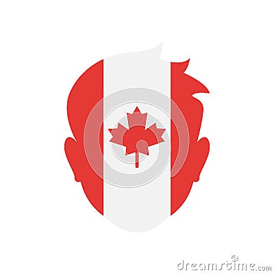 Canada icon vector sign and symbol isolated on white background Vector Illustration