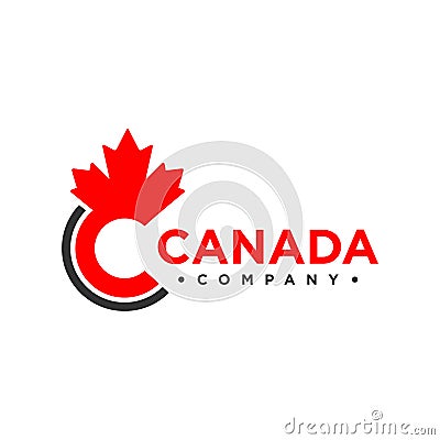 Canada logo letter C Vector Illustration