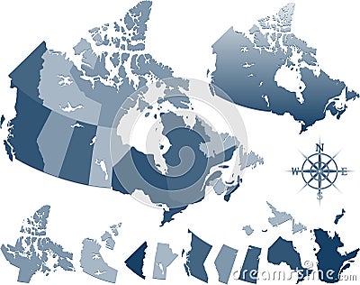 Canada map Vector Illustration