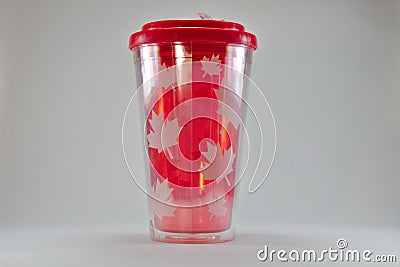 Canada maple leaf cup 3080 Stock Photo