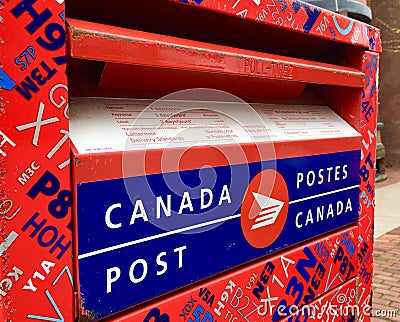 Canada Post Editorial Stock Photo