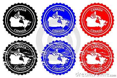 Canada rubber stamp Vector Illustration