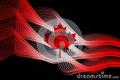 Canada`s national flag Stock Photo