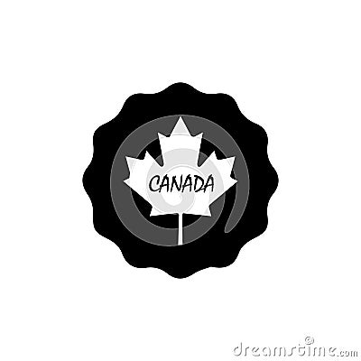 Canada sticker. National day. Travel sign. vector icon Vector Illustration