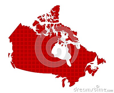 Canada world map 4 Vector Illustration