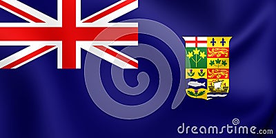 Canadian Blue Ensign 1868-1921 Stock Photo