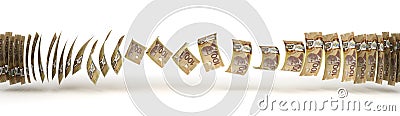 Canadian Dollar Transfer Stock Photo