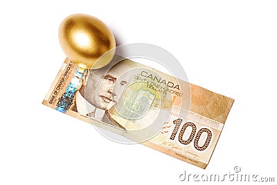 Canadian dollars Stock Photo