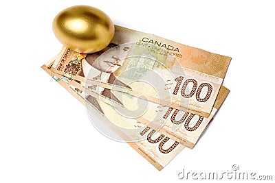 Canadian dollars Stock Photo