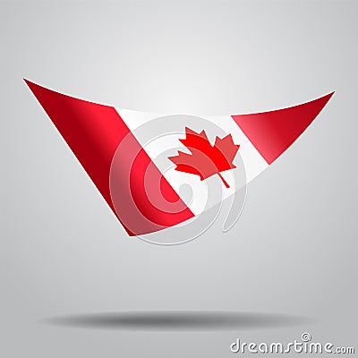 Canadian flag background. Vector illustration. Vector Illustration