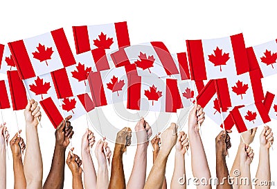 Canadian Flag Culture Nation Concept Stock Photo