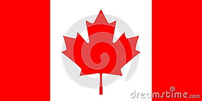 Canadian flag Vector Illustration