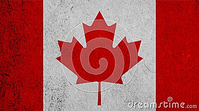 Canadian flag on paper background Stock Photo