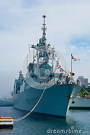 Canadian frigate Editorial Stock Photo