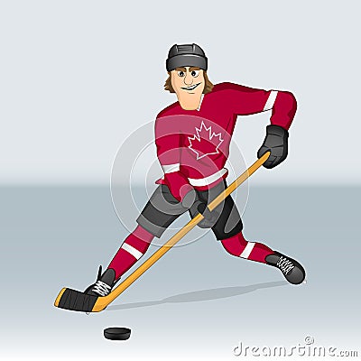 Canadian ice hockey player Stock Photo