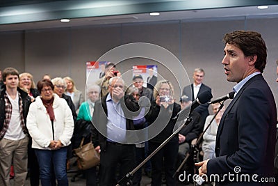 Canadian Liberal Leader Justin Trudeau Editorial Stock Photo