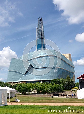 The Canadian Museum for Human Rights Stock Photo