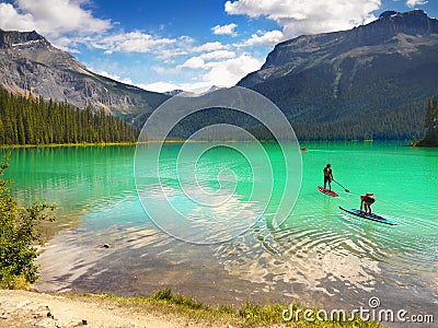 Canada, National Parks, Emerald Lake, Editorial Stock Photo