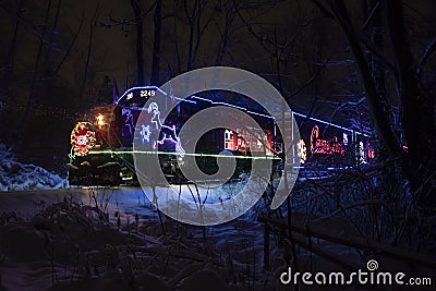 CP Holiday train 2022 Editorial Stock Photo