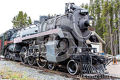 Canadian Pacific steam train Editorial Stock Photo