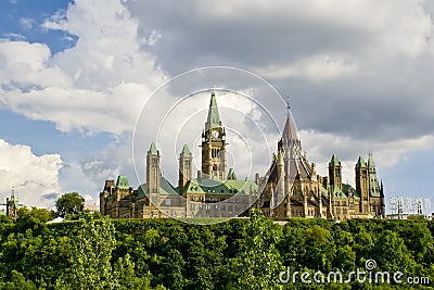 Canadian Parliament Stock Photo