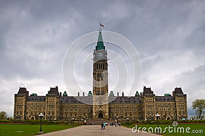 Canadian parliament Editorial Stock Photo