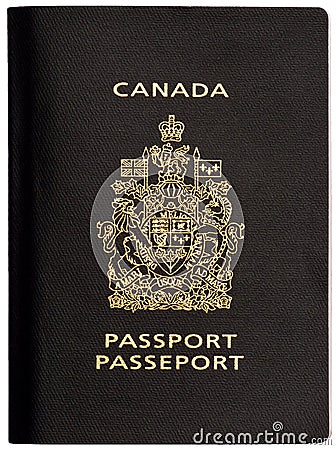 Canadian Passport Stock Photo