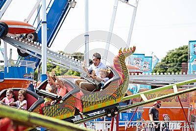 Canadian Prime Minister Justin Trudeau and Hadrien At Carnival Editorial Stock Photo