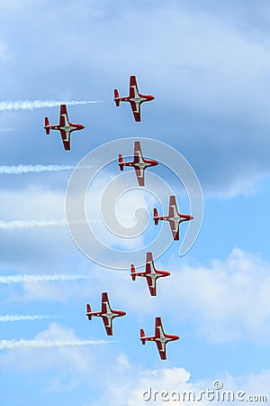 Canadian Snowbirds Show Editorial Stock Photo