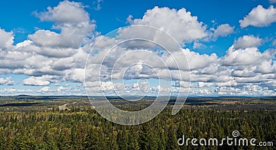 Canadian wilderness in Autumn Stock Photo