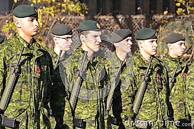 Canadians soldiers Editorial Stock Photo