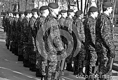 Canadians soldiers Editorial Stock Photo