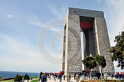 Canakkale Martyrs Memorial Editorial Stock Photo