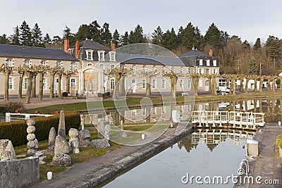 Canal of Briare Stock Photo