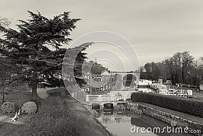 Canal of Briare Stock Photo