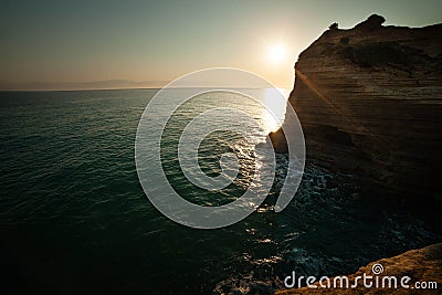 Canal d amour Corfu,Greece Stock Photo