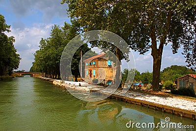 Canal du Midi Stock Photo