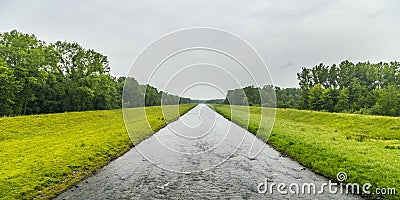 Canal in the Elsass Stock Photo