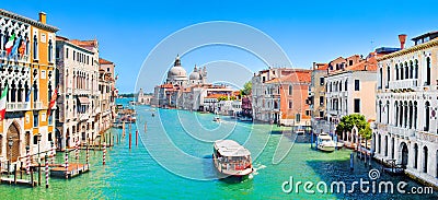 Canal Grande panorama in Venice, Italy Stock Photo