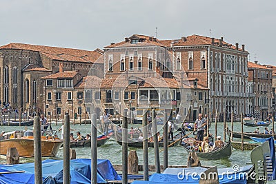 Gondola Canal Grande Venice Editorial Stock Photo