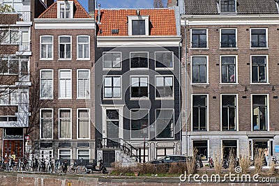 Canal Houses At The Nieuwe Herengracht At Amsterdam The Netherlands 21-3-2022 Editorial Stock Photo