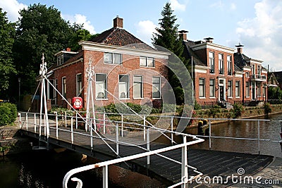 Canal The Overdiep in Veendam Stock Photo