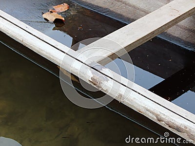 boat wood water wallpaper Stock Photo