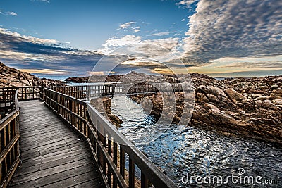 CANAL ROCKS AND BEACH SURROUNDING Stock Photo