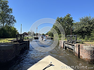 Canal in Sneek Stock Photo