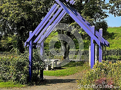 Canal walk in Clones town in County Monaghan, Ireland Stock Photo