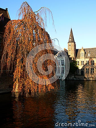 Canals of Bruges Stock Photo