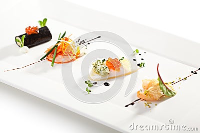 Canapes Stock Photo